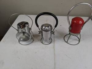lot 1444 image: 3 Vintage Lanterns