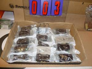 Flat of New Electrical Parts. As shown.