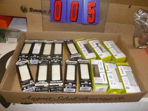 Flat of New Electrical Parts. As shown.