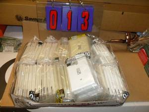 Flat of New Electrical Parts. As shown.
