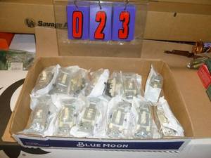 Flat of New Electrical Parts. As shown.