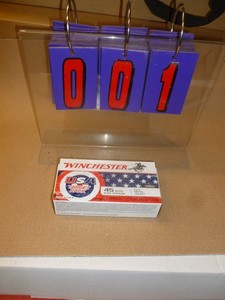 Box of .45 ACP ammo. Box of 50. As shown.
