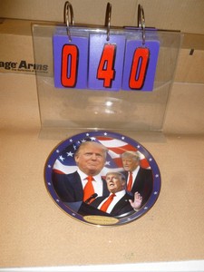 Trump plate. As shown.
