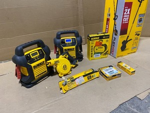 Lot of Assorted DeWalt Tools and Equipment. In New, Used, and Open Box Conditions. See Pictures