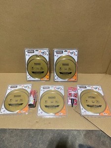 Lot of Rigid 7 Diamond Blades and Assorted Bits. New And Open Box Conditions. See Pictures