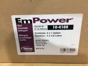 1 Case EmPower Dual Enzymatic Detergent 4 x 1 Gallon (4 x 3.8 Liters) 10-4100