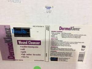 DermaKlenz DermaRite Intelligent Skincare Wound Cleanser