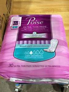 Poise Ultra Thin Sanitary Napkin Pads 30Box