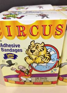 Lot of CIRCUS Adhesive Bandages 100 Sterile