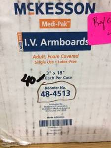 Medi-Pak I.V. Armboards Adul, Foam Covered