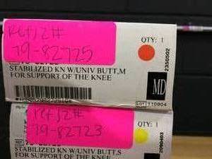 ProCare Stabilized Knee Support Universal Buttress Size M (14 to 15) DJO 79-82725 (1 Pack) and&nbspProCare Stabilized Knee Support Universal Buttress Size S (12 to 13) DJO 79-82722 (3 Pack)