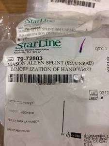 StarLine Mason Allen Splint Size S DJO 79-72803