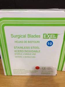 EXELINT Surgical Blades Stainless Steel (2 Pack)