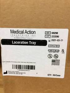 Medical Action Industries Laceration Tray Case 69298