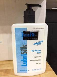 1 Case LubriSilk DermaRite Intelligent Skincare Fragrance and Latex Free Lotion for Dry Skin 16 fl.oz (473 ml)