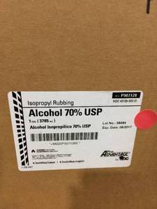 1 Case (4-1 Gallons) Isopropyl Rubbing Alcohol