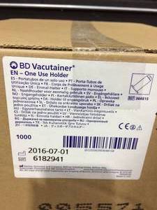1 Case BD Vacutainer One Use Holder 6182941
