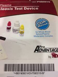 2 Boxes Pro Advantage Infectious Mononucleosis Test Device 20Box