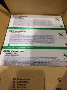 BD Vacutainer Safety-Lok Blood Collection Set 21G 34 367281
