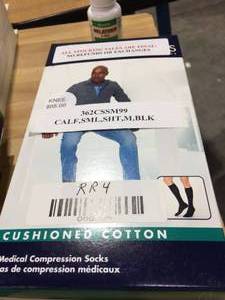 2 Boxes Cushioned Cotton Medical Compression Socks 362CSSM99