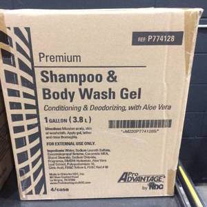 1 Case Pro Advantage Premium Shampoo &amp Body Wash Gel Conditioning &amp Deodoziring with Aloe Vera 1 Gallon (3.8 L) P774128