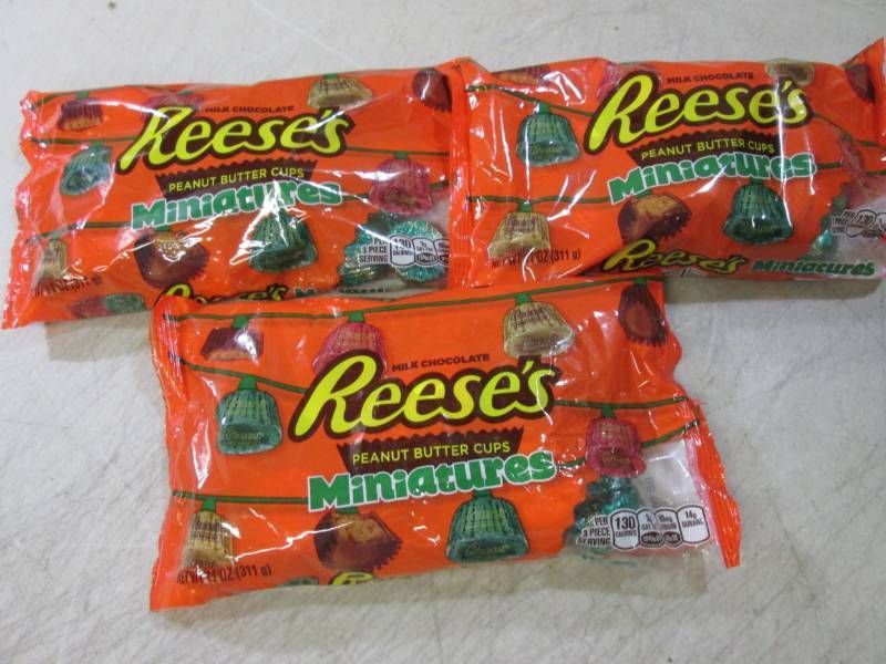 lot 220 image: 3 Bags of Reeses Peanut Butter Cups...