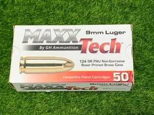 50 Rounds of 9mm Ammunition Ammo