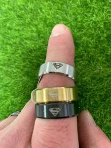 Lot of 3 Superman Rings Size 12, 13, 14