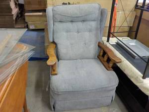 Rocker Recliner with Wood Trim- sup...
