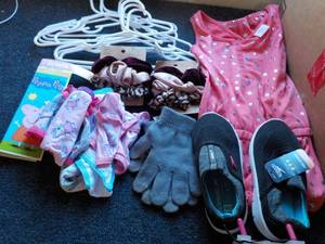 Size 4 Briefs, Scrunchies, Hangers,...