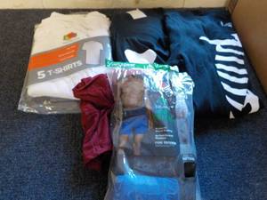 T-shirts, PJs and Boxers all size S...