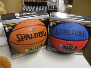 2 Full Size Outdoor Spalding Basket...