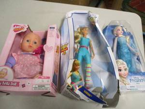 Baby Bella and Toy Story Barbie and...