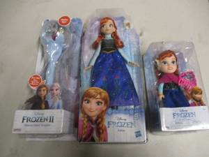 Frozen Anna Doll, Elsa Doll, and Sn...