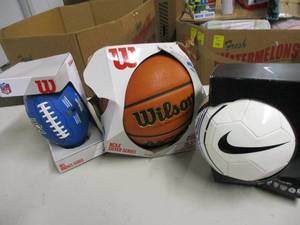 Womens Basketball, Soccer Ball, an...