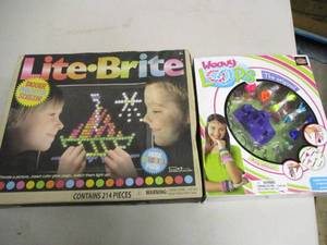 Lite Brite and Wavy Loops Key Chain...