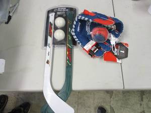 Mini Hockey Set and a small Basebal...