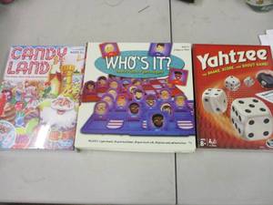Games - Candyland, Yahtzee, and Who...