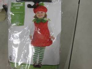 lot 15 image: Strawberry Baby Costume 12-24 mos...