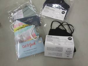 lot 36 image: 8 Reusable Face Masks Kid to Adult ...
