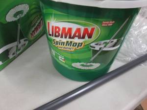 lot 40 image: Mop Bucket- no handle, Broom...