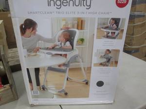 lot 44 image: Ingenuity 3 in 1 High Chair open bo...