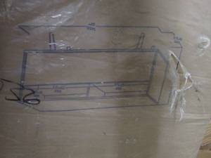 lot 53 image: TV Stand in WalnutWhite open box A...