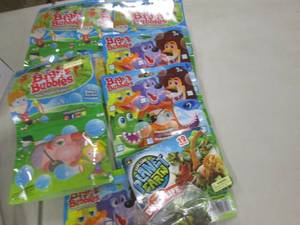 lot 123 image: 7 Big A Bubbles, Dinosaur Pack...