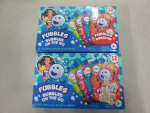 lot 125 image: 2- 12 pks Fubbles Bubbles on the Go...