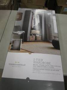 lot 128 image: Threshold 2 Tier Wardrobe open box...