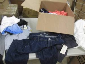 lot 136 image: Box of NWT Clothing includes swimsh...
