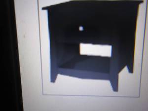 lot 167 image: End Table Black - Nexera open box R...