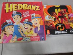 lot 237 image: Hedbanz, Incedibles II Puzzle...
