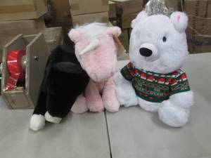 lot 241 image: 3 Larger Plush Animals...